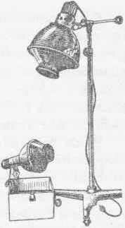 Рис. 1 Лампы соллюкс: стационарная и портативная