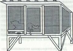 Отдельно стоящая клетка для зверей