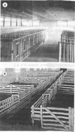 Родильное отделение: а — типовое: б — приспособленное